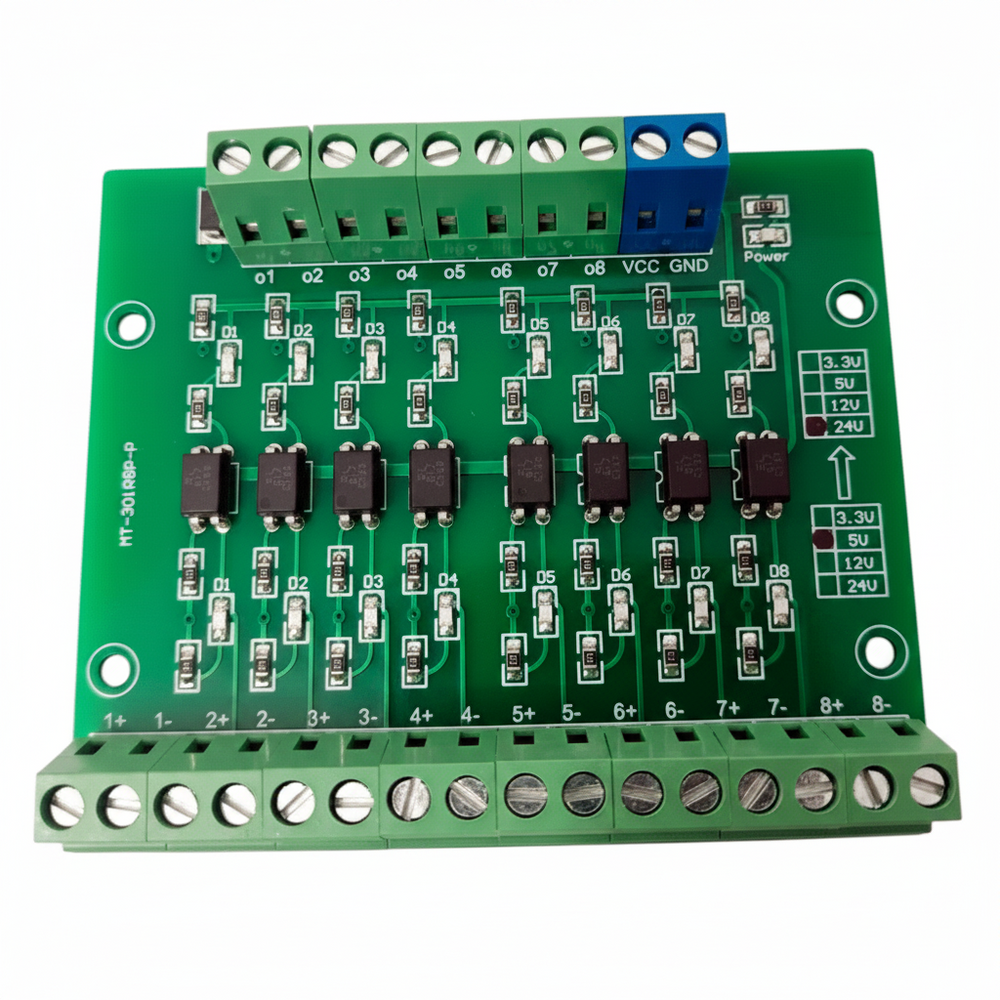 Módulo optoacoplador EL817 de 8 canales de 5V a 24V NPN