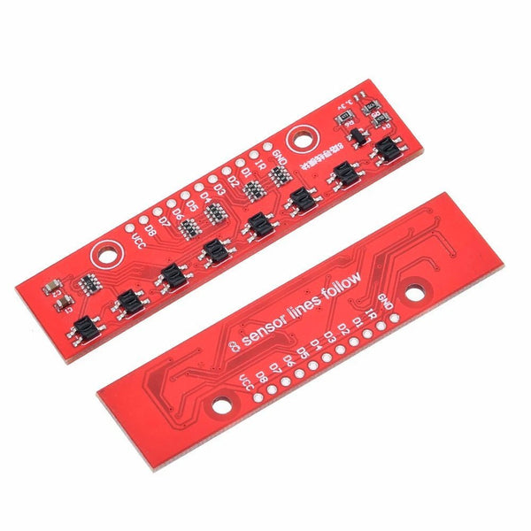 Modulo Qtr - 8a Sensores Reflectivos Seguidor De Linea - Tecneu