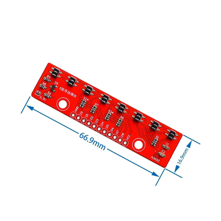 Modulo Qtr - 8a Sensores Reflectivos Seguidor De Linea - Tecneu