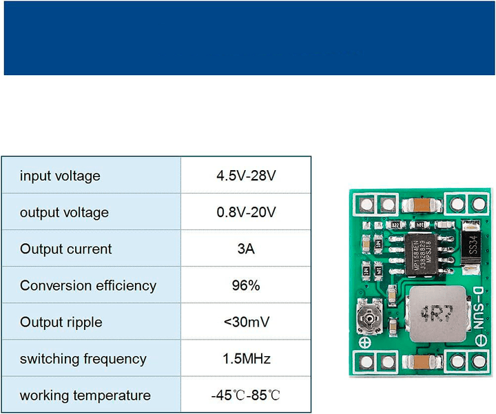 Modulo Regulador Mp1584 Voltaje Step Down 3a 0.8~25v - Tecneu
