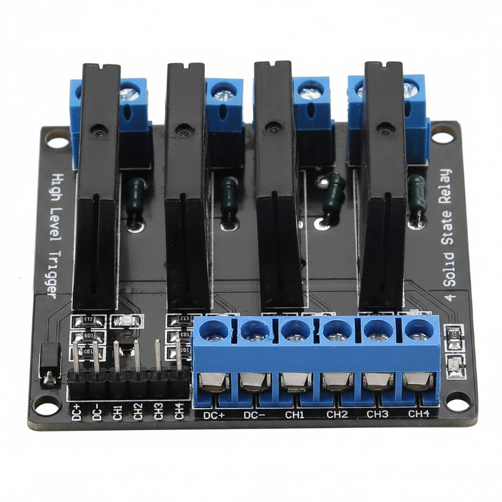 Modulo Relevador Relay Estado Solido Ss 4 Canales 2a