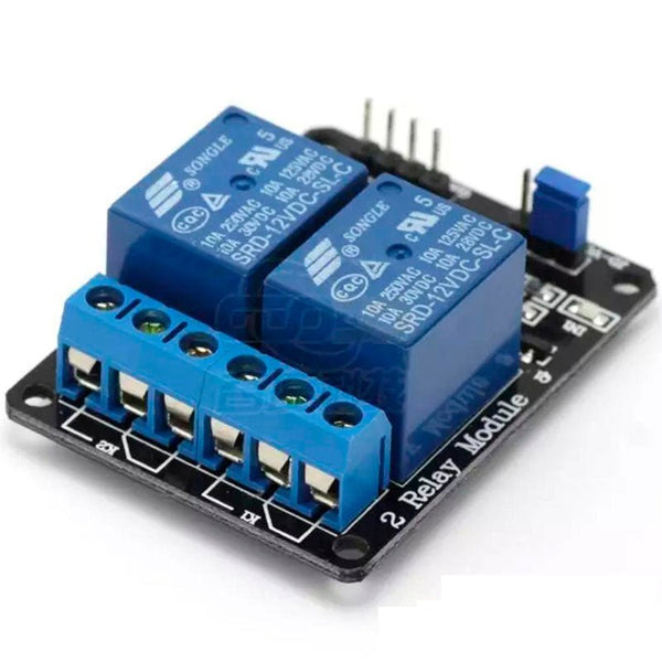 Modulo Relevadores Relay 2 Canales 12v - Tecneu