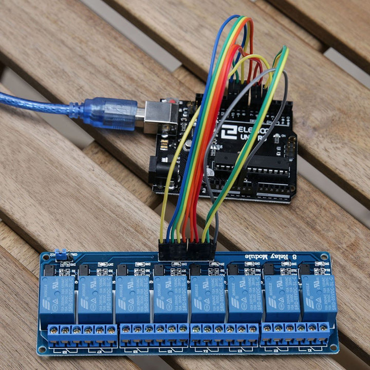 Modulo Relevadores Relay 8 Canales 12v - Tecneu
