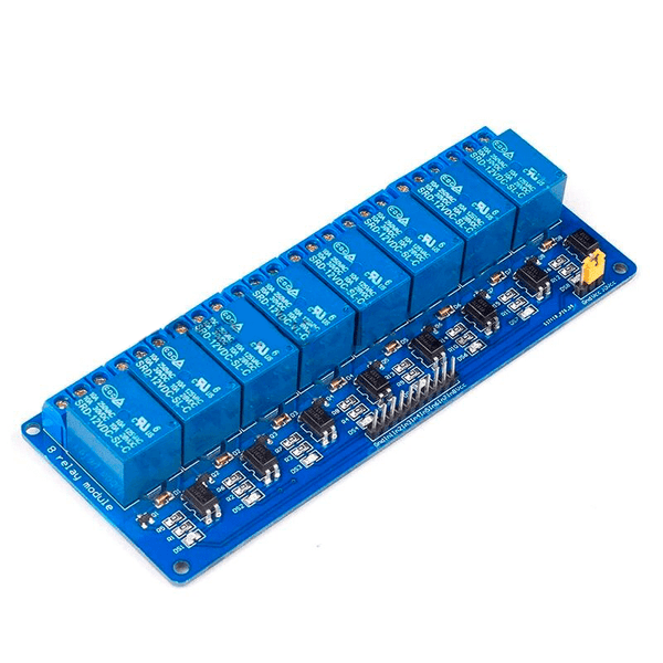 Modulo Relevadores Relay 8 Canales 12v - Tecneu