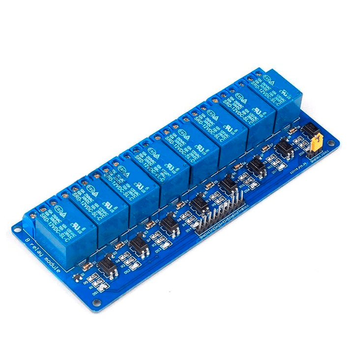 Modulo Relevadores Relay 8 Canales 12v - Tecneu