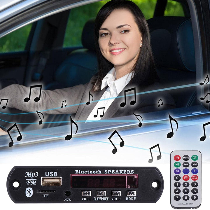 Modulo Reproductor Audio Mp3 Stereo Bluetooth Auxiliar Usb - Tecneu