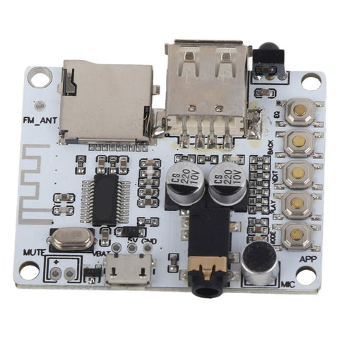 Módulo Reproductor De Audio Bluetooth Ranura Micro Sd Usb