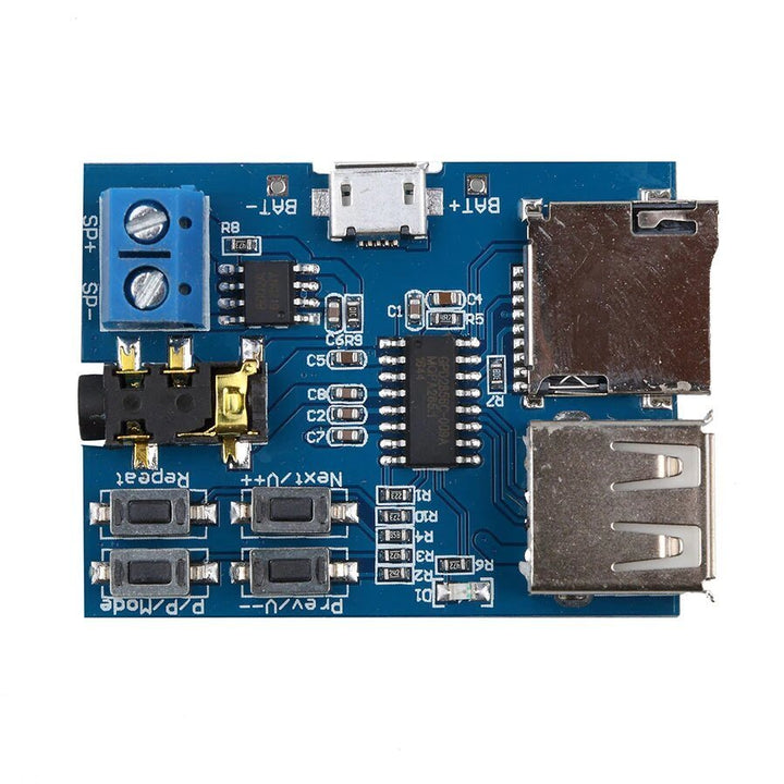 Módulo Reproductor Mp3 3w Audio Tf Card Microsd Usb - Tecneu
