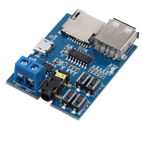Módulo Reproductor Mp3 3w Audio Tf Card Microsd Usb