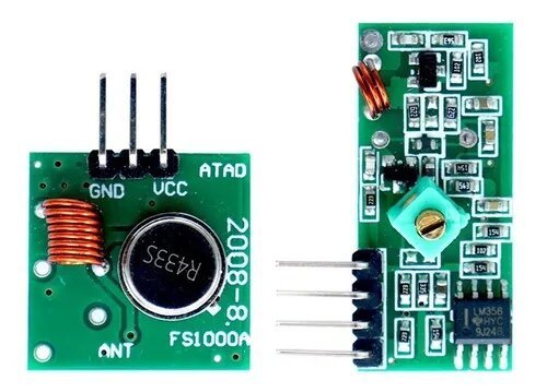 Modulo Rf Emisor Y Receptor 433 Mhz - Tecneu