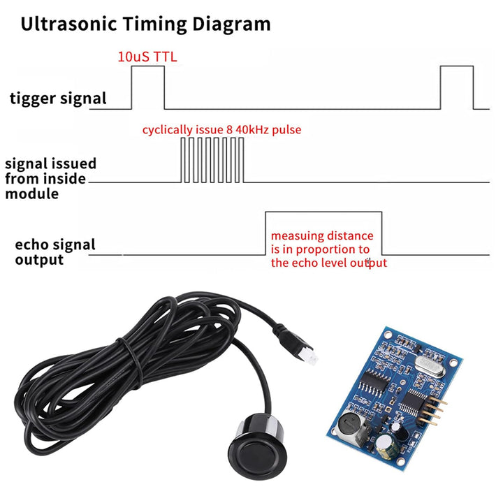 Modulo Sensor De Distancia Ultrasónico A Prueba De Agua - Tecneu