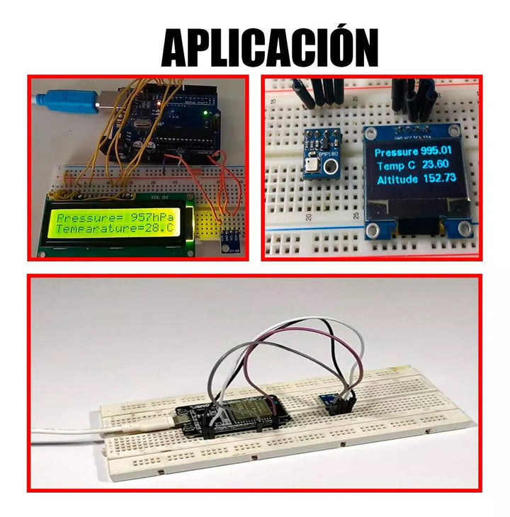 Modulo Sensor De Presion Barometrica Bmp180 Gy68 - Tecneu