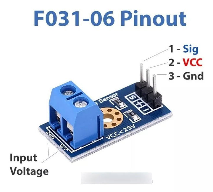 Modulo Sensor Detector De Voltaje 0 A 25v - Tecneu