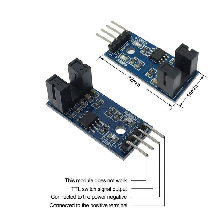 Modulo Sensor Medidor De Velocidad Rpm F249, LM393 - Tecneu