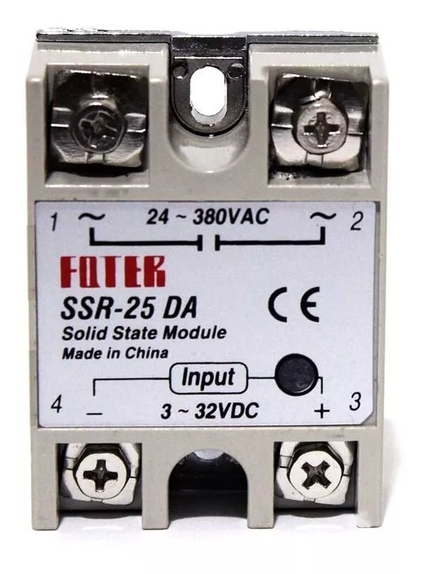 Modulo Ssr - 25da Relevador De Estado Solido 25a Relay 3 - 32vdc - Tecneu