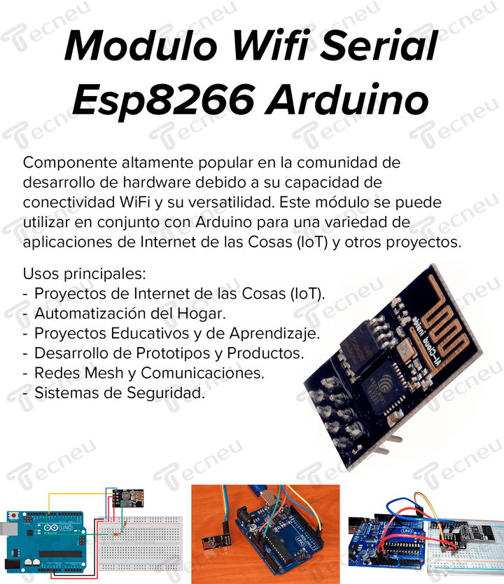 Modulo Wifi Serial Esp8266 - Tecneu
