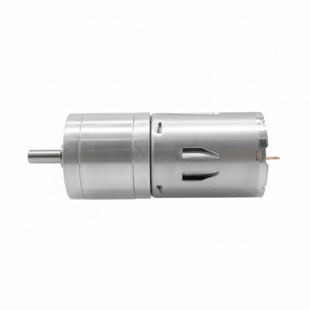 Motorreductor 12V DC JGA25-370 130RPM 75:1 Eje Tipo D 4mm