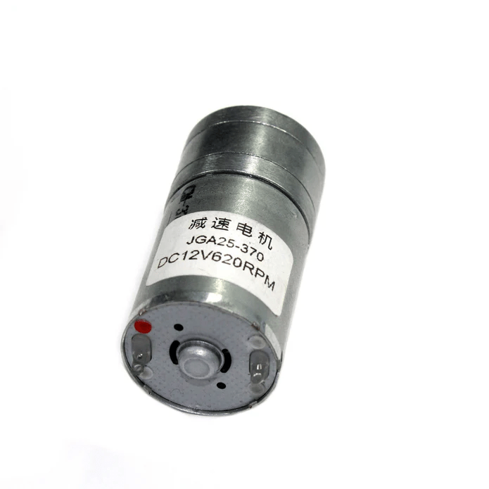 Motorreductor 12V DC JGA25 - 370 620 RPM Eje Tipo D 4mm - Tecneu