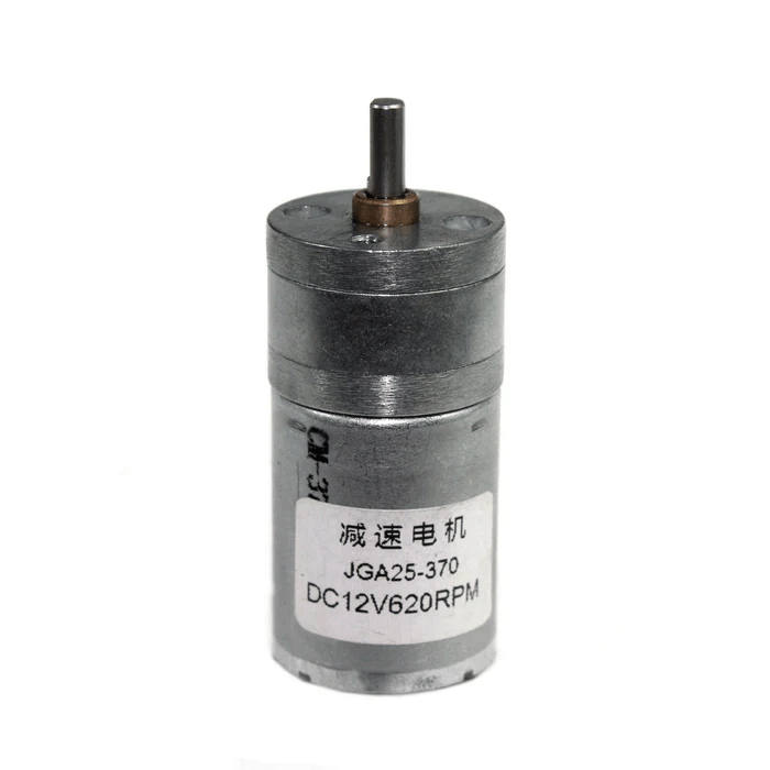 Motorreductor 12V DC JGA25 - 370 620 RPM Eje Tipo D 4mm - Tecneu