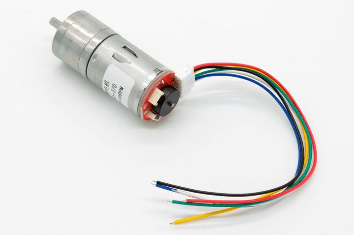 Motorreductor 12V Motor DC JGA25 - 370 60RPM Encoder Integrado - Tecneu