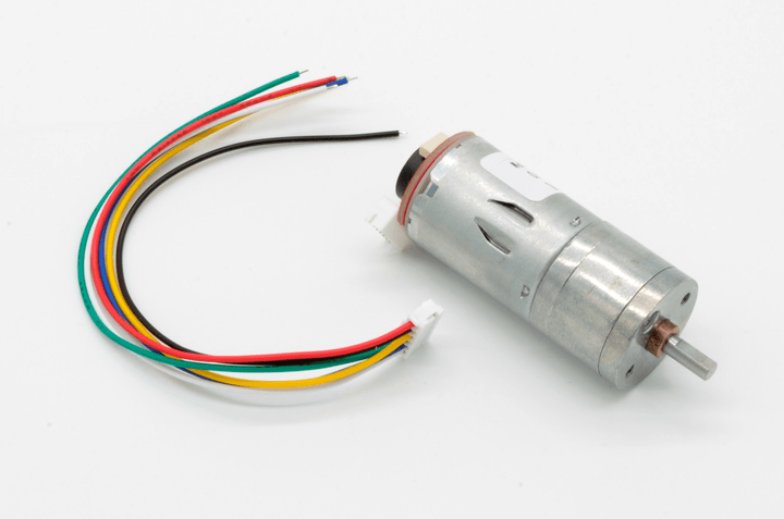 Motorreductor 12V Motor DC JGA25 - 370 60RPM Encoder Integrado - Tecneu
