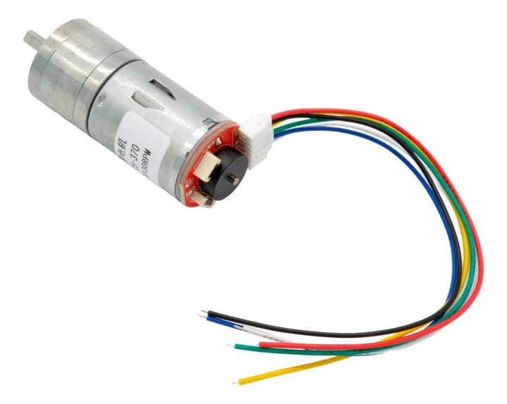 Motorreductor 12VDC JGA25 - 370 Motor 60 - 350RPM + Encoder Integrado - Tecneu