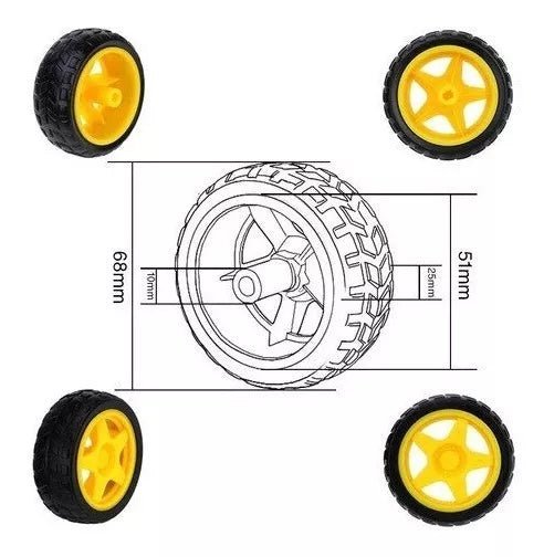 Motorreductor Con Llanta Para Carro - Tecneu