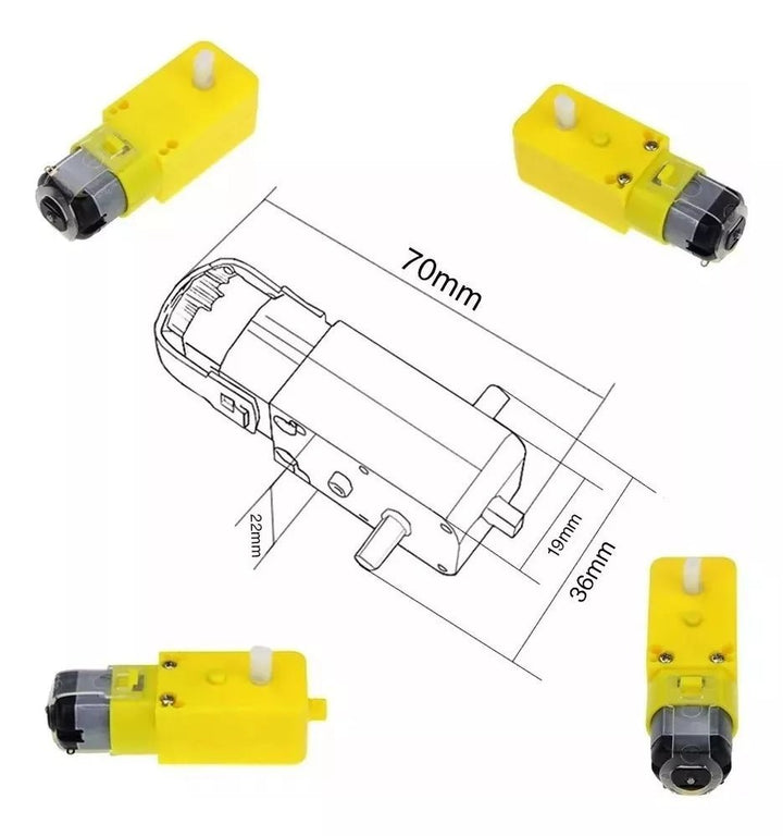 Motorreductor Con Llanta Para Carro - Tecneu