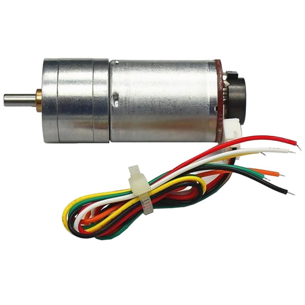 Motorreductor JGA25 - 370 12V 130RPM Motor DC con encoder integrado - Tecneu