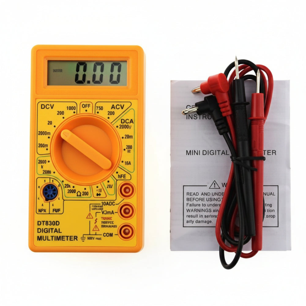 Multimetro Digital Dt830d Mini Zumbador Dh-830d 750v Ac Dc