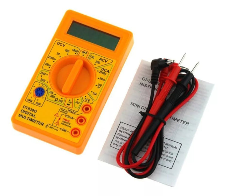 Multimetro Digital Dt830d Mini Zumbador Dh - 830d 750v Ac Dc - Tecneu