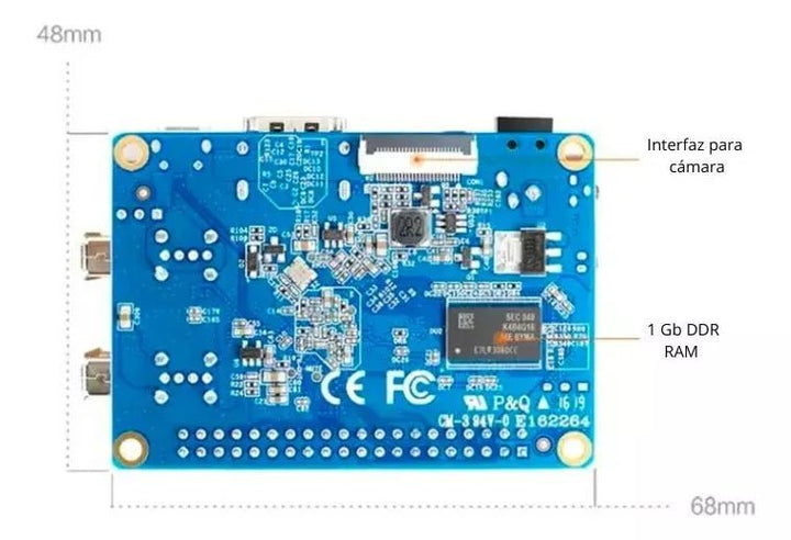 Orange Pi Lite Pc Quad Core 1.2 Ghz 1 GB Ddr3 Hdmi Wifi - Tecneu