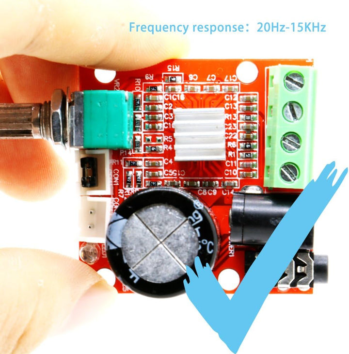Pam8610 Amplificador Audio Control De Volumen 2x10w - Tecneu