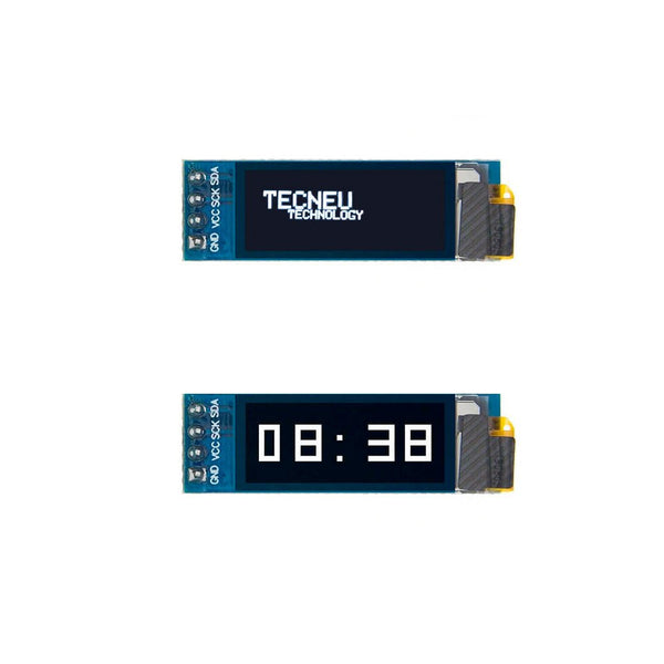 Pantalla Lcd Oled Ssd1306 I2c 0.91 128x32 Blanco - Tecneu
