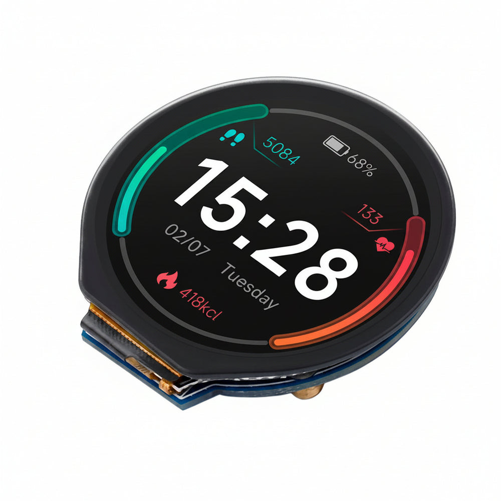 Pantalla Táctil Redonda 1.28" Pulgadas SPI I2C Color IPS LCD