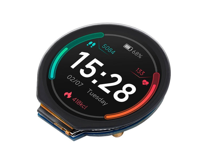 Pantalla Táctil Redonda 1.28" Pulgadas SPI I2C Color IPS LCD - Tecneu