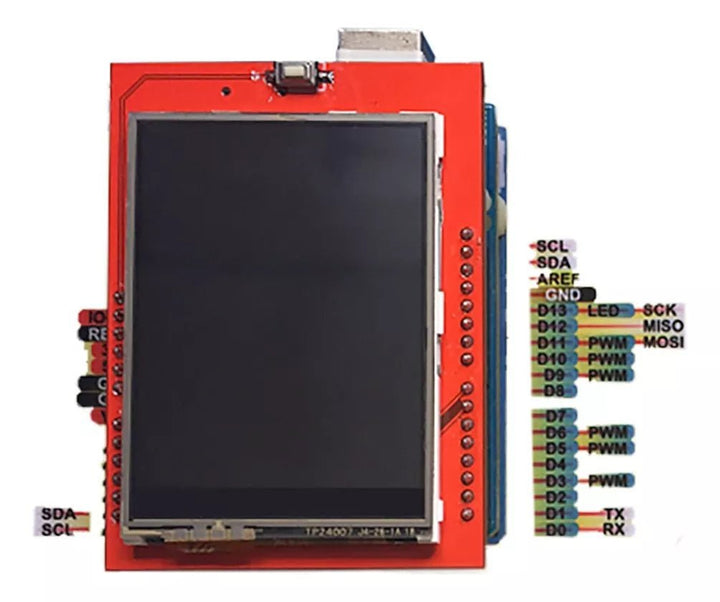 Pantalla Touch A Color 2.4 Tft Spi Lcd Display Lapiz - Tecneu
