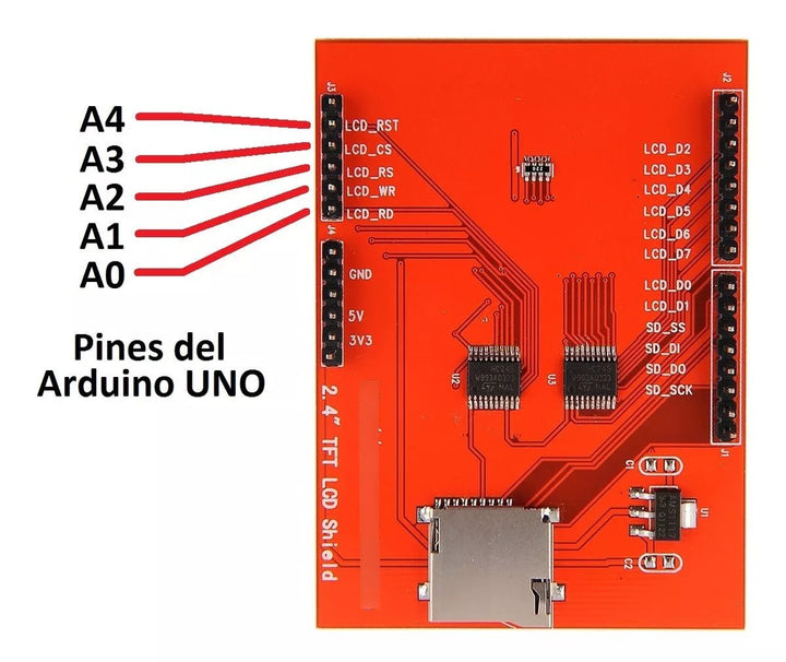 Pantalla Touch A Color 2.4 Tft Spi Lcd Display Lapiz - Tecneu