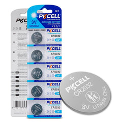 Paquete 5 Pilas Tipo Moneda Cr2032 3v Pkcell Reloj Juguete Control