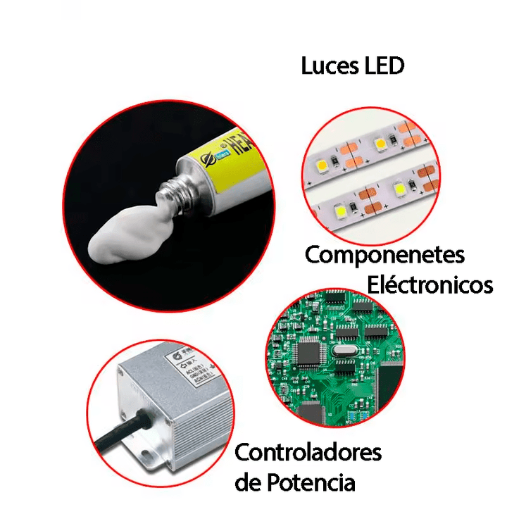 Pasta Térmica de Silicona 5g Color Blanco Grasa Disipadora - Tecneu