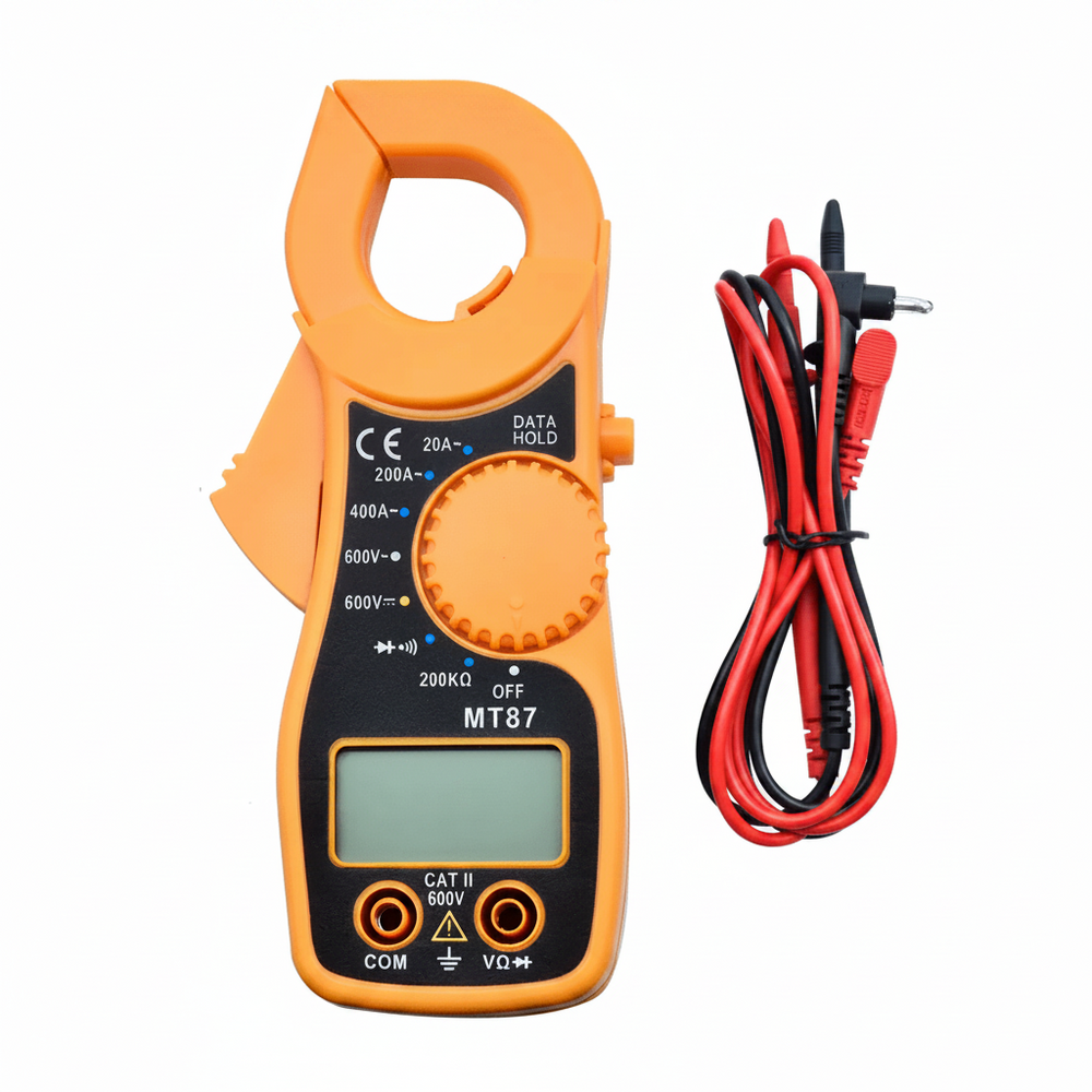 Pinza Amperimétrica Digital MT87 Multímetro 600V 400A