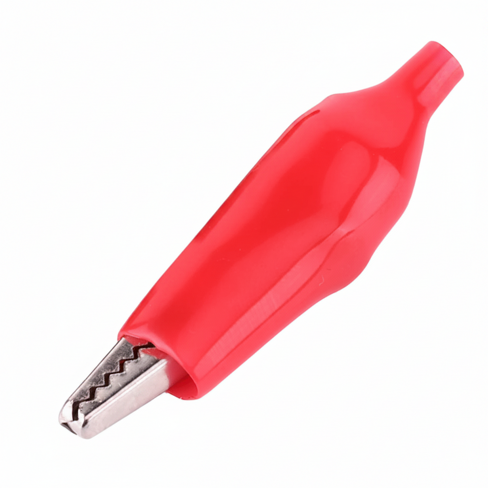 Pinza Cocodrilo con Cubierta Aislante 27 mm