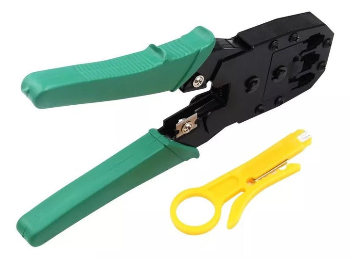 Pinzas Crimpadoras 3 En 1 Rj45 Rj11 Rj12 Ponchadoras Pelador - Tecneu