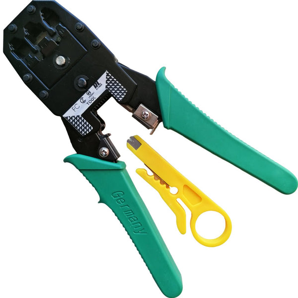 Pinzas Crimpadoras 3 En 1 Rj45 Rj11 Rj12 Ponchadoras Pelador - Tecneu