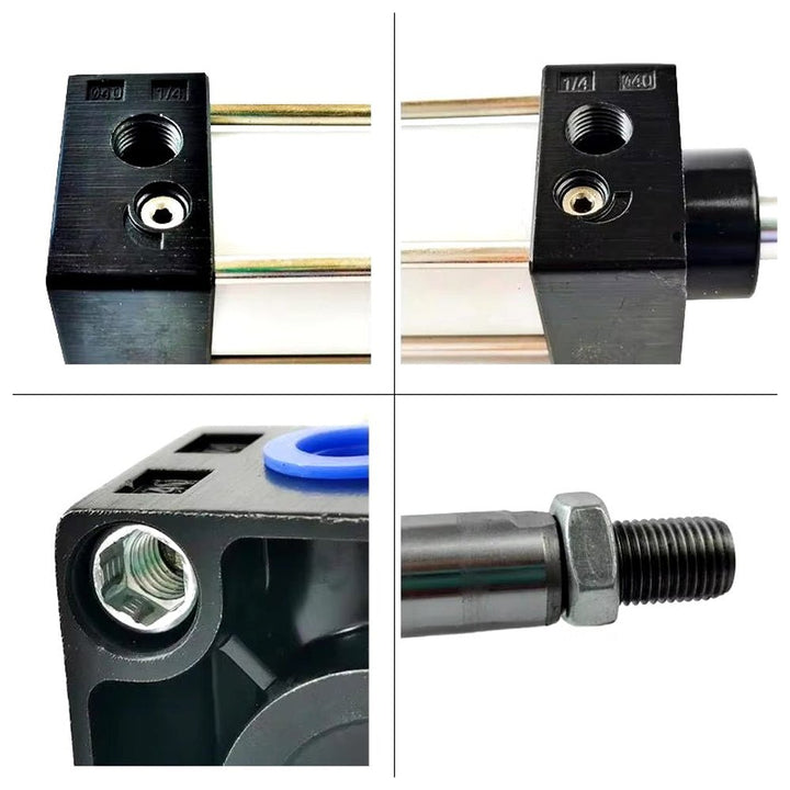 Pistón Actuador Neumático Sc50x100 Doble Efecto 1mpa Preciso - Tecneu