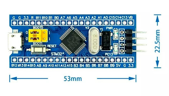 Placa Tarjeta De Desarrollo Arm Stm32f103c8t6 Stm32 - Tecneu