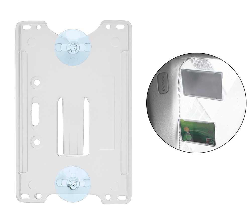 Porta tag Tarjeta de acceso con ventosas para Vidrio Auto