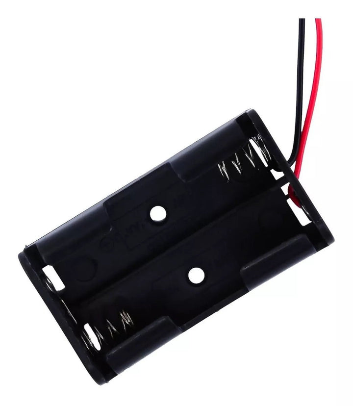 Portapilas 2 Baterias Aa Con Cable Pila Doble A - Tecneu