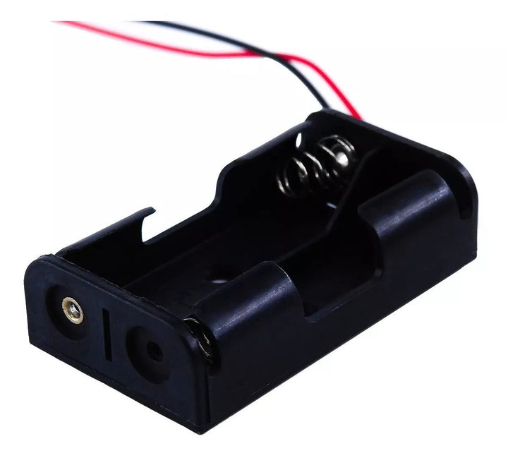 Portapilas 2 Baterias Aa Con Cable Pila Doble A - Tecneu