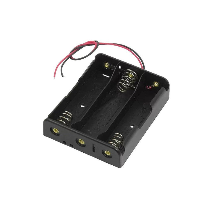 Portapilas Para 3 Baterías Aa Con Cable Porta Pila Doble A - Tecneu